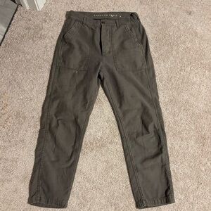 American Eagle Green Cotton Utility Pants Size 4